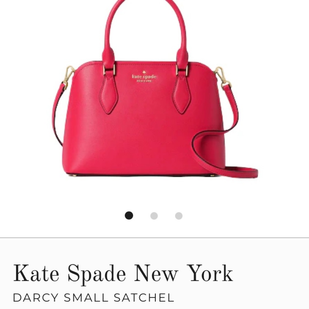 kate spade hot pink satchel with gold hardware - Picture 11 of 13